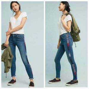 NEW Levi’s X Anthropologie Embroidered 721 Skinny Jeans